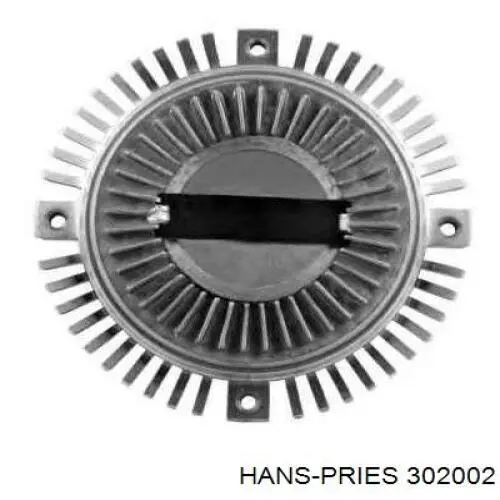 Вискомуфта, вязкостная муфта вентилятора охолодження 302002 Hans Pries (Topran)