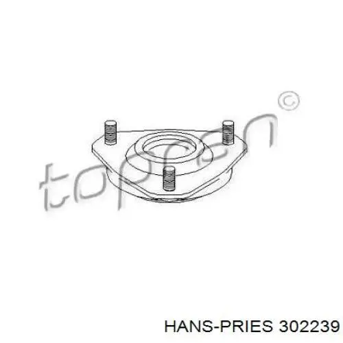 302239 Hans Pries (Topran) опора амортизатора переднього