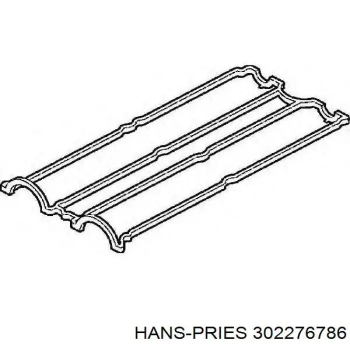 302276786 Hans Pries (Topran) Прокладка кришки клапанної 