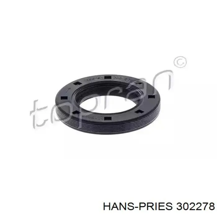 Сальник коленвала двигуна, передній Hans Pries (Topran) 302278 ціна, від 7.19 USD