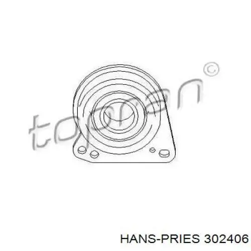 Підвісний підшипник передньої піввісі 302406 Hans Pries (Topran)