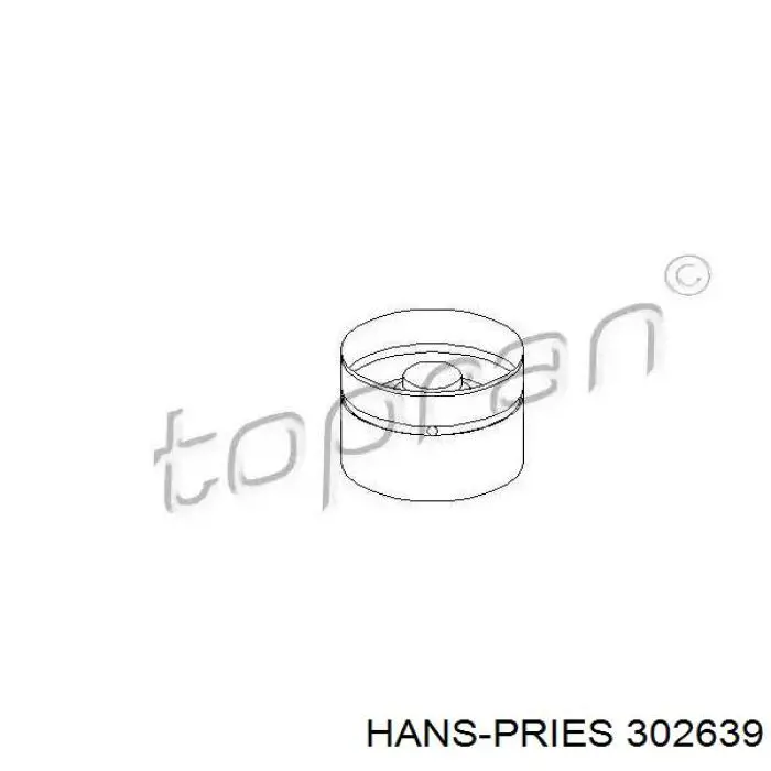 302639 Hans Pries (Topran) гідрокомпенсатор, гідроштовхач, штовхач клапанів