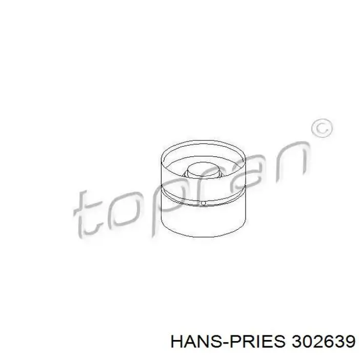 Штовхач клапана гідравлічний Hans Pries (Topran) 302639 ціна, від 8.56 USD