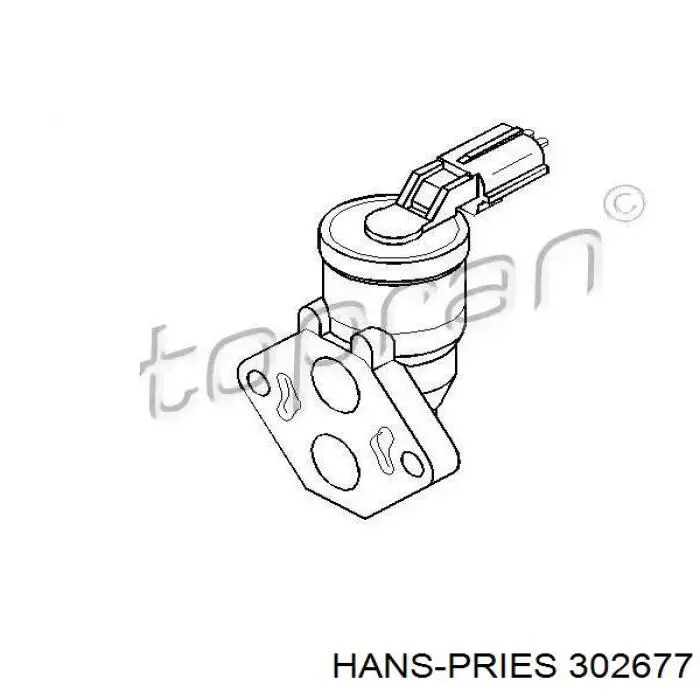 Купити 302677 Hans Pries (Topran) Клапан / регулятор холостого ходу