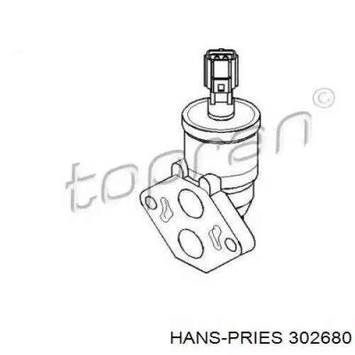 Клапан/регулятор холостого ходу 302680 Hans Pries (Topran)