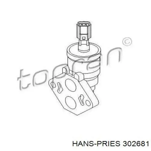 302681 Hans Pries (Topran) клапан/регулятор холостого ходу