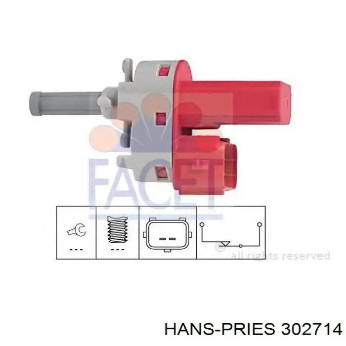 Жабка тормозу 302714 Hans Pries (Topran)