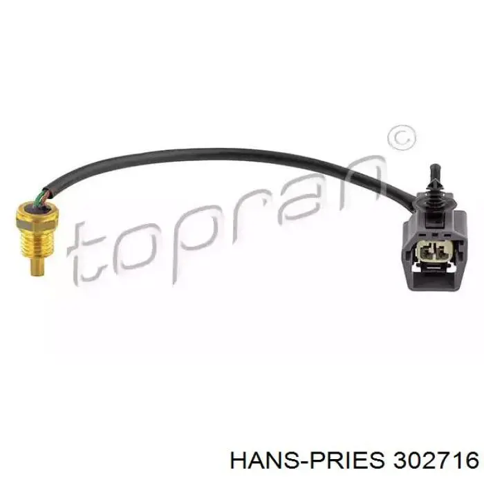 Термодатчик охолоджуючої рідини Hans Pries (Topran) 302716 ціна, від 11.17 USD