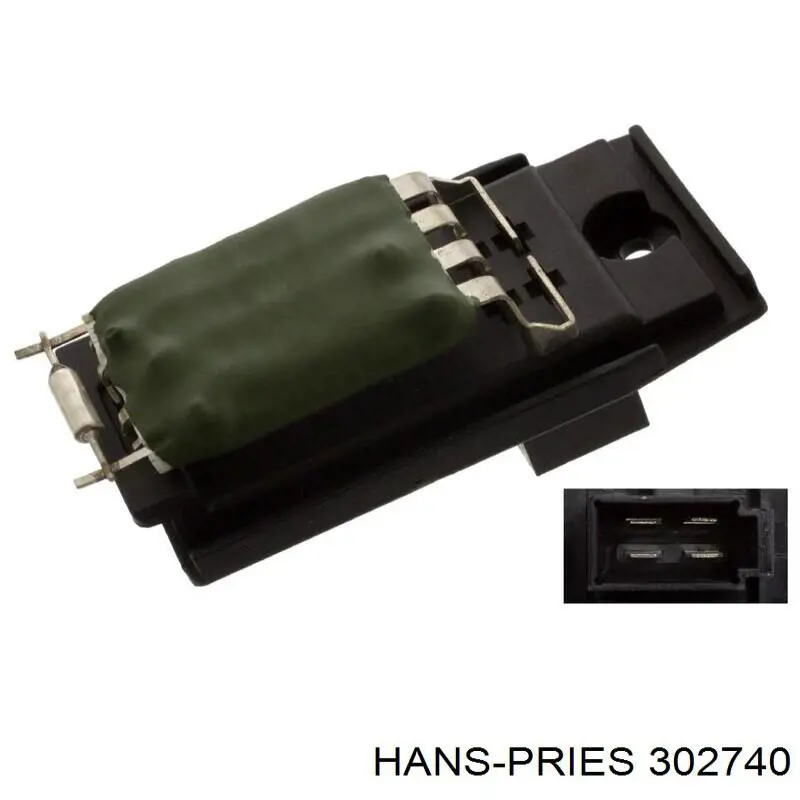 Подушка радіатора охолодження, нижня 302740 Hans Pries (Topran)