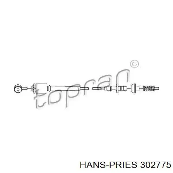 Трос газу SGE040 STD Ecem