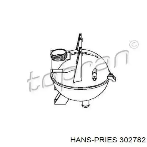 Бачок системи охолодження двигуна розширювальний Hans Pries (Topran) 302782 ціна, від 17.31 USD