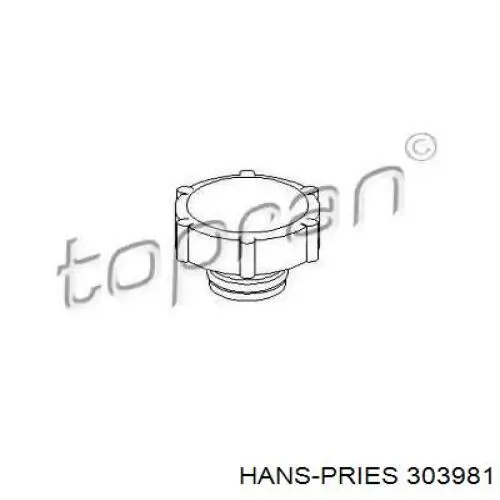 Кришка/пробка розширювального бачка 303981 Hans Pries (Topran)