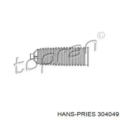 Купити 304049 Hans Pries (Topran) Пильник рульового механізму/рейки, лівий