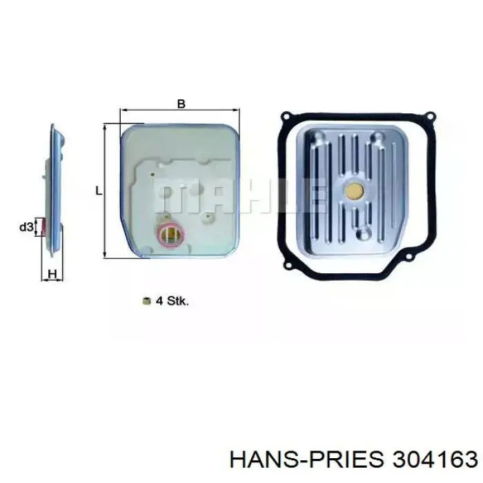 304163 Hans Pries (Topran) Масло в коробку автомат
