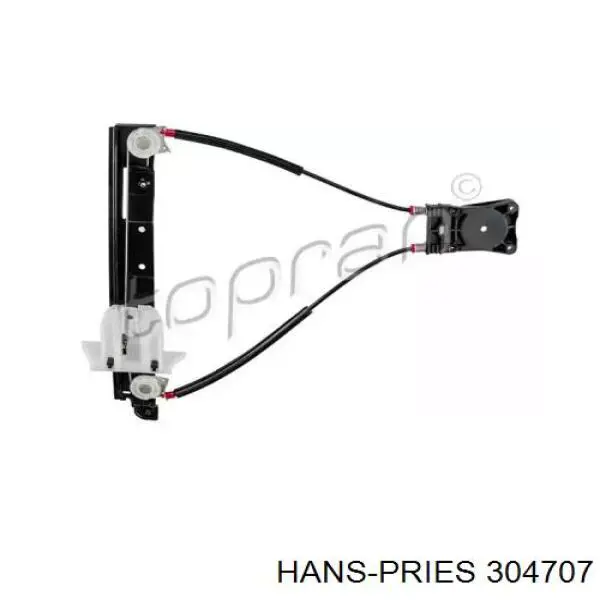 304707 Hans Pries (Topran) Склопідйомник задніх правих дверей