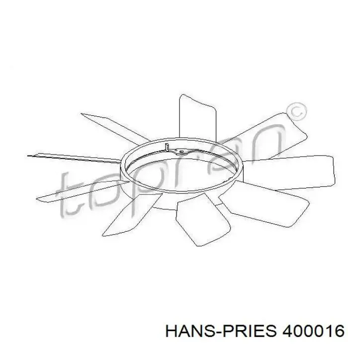 Купити 400016 Hans Pries (Topran) Натягувач приводного ременя