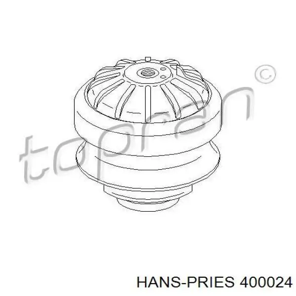 Подушка (опора) двигуна, передня 400024 Hans Pries (Topran)