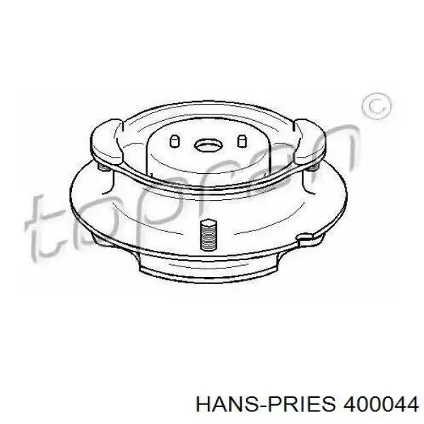 Опора амортизатора переднього 400044 Hans Pries (Topran)