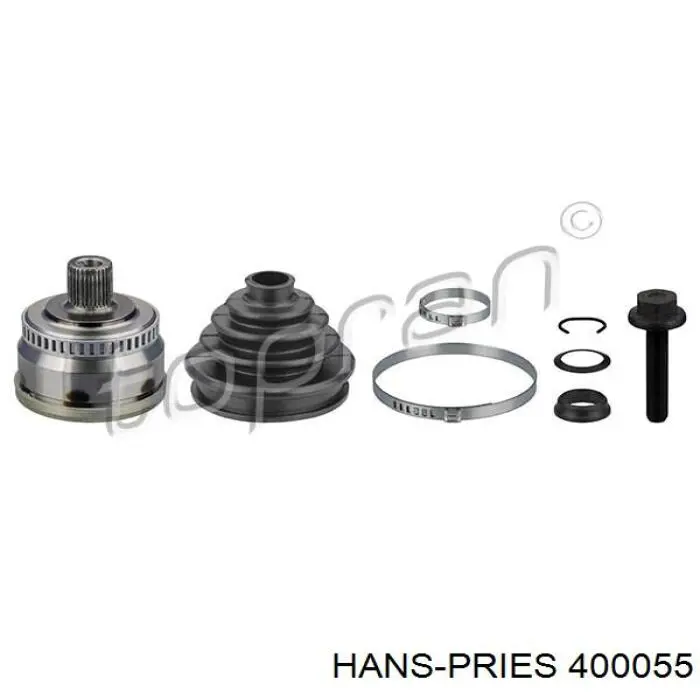 Сайлентблок нижнього важеля передньої підвіски Hans Pries (Topran) 400055 ціна, від 17.34 USD