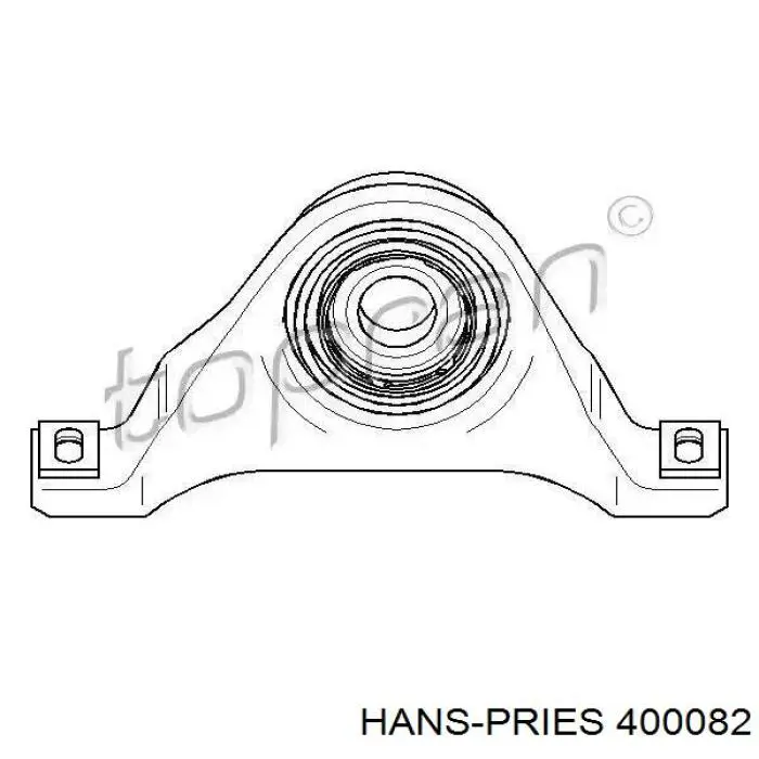 Купити 400082 Hans Pries (Topran) Підвісний підшипник карданного валу