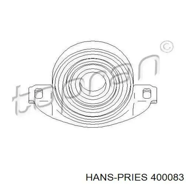 Муфта підвісної підшипника 400083 Hans Pries (Topran)