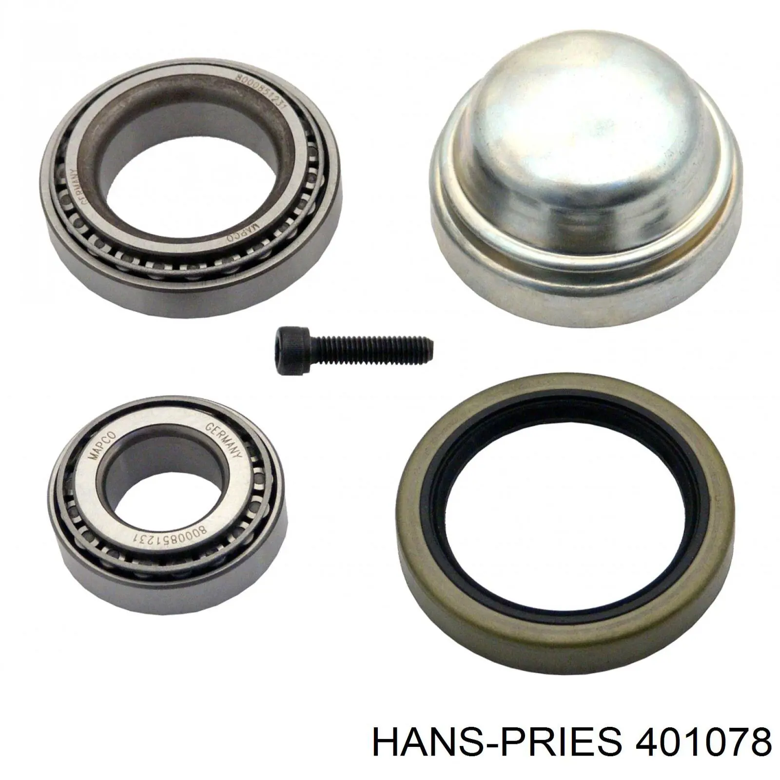 Важіль задньої підвіски верхній, лівий 401078 Hans Pries (Topran)