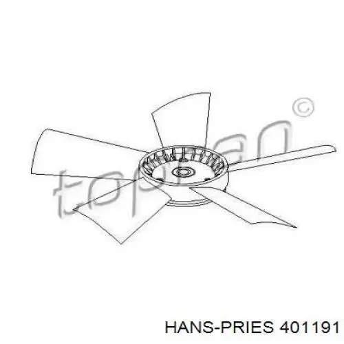 401191 Hans Pries (Topran) вентилятор/крильчатка радіатора охолодження