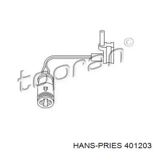 Датчик зносу гальмівних колодок, задній 401203 Hans Pries (Topran)