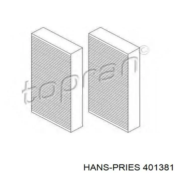 Фільтр салону 401381 Hans Pries (Topran)