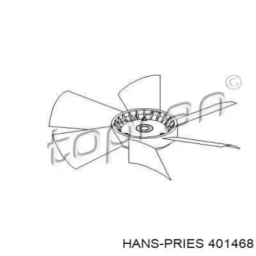 401468 Hans Pries (Topran) Вентилятор / крильчатка радіатора охолодження