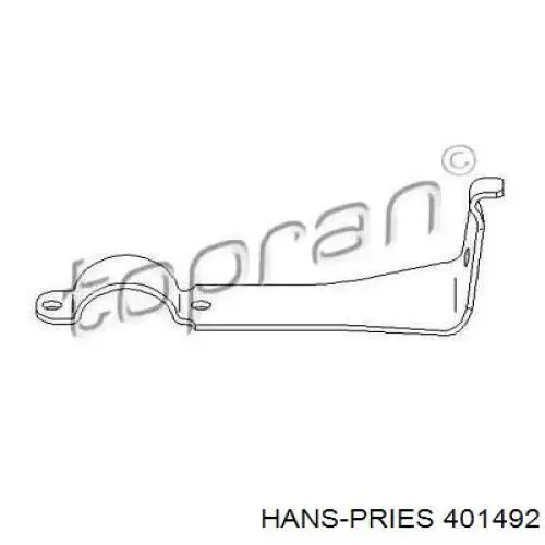 Хомут кріплення втулки стабілізатора, переднього Hans Pries (Topran) 401492 ціна, від 3.79 USD