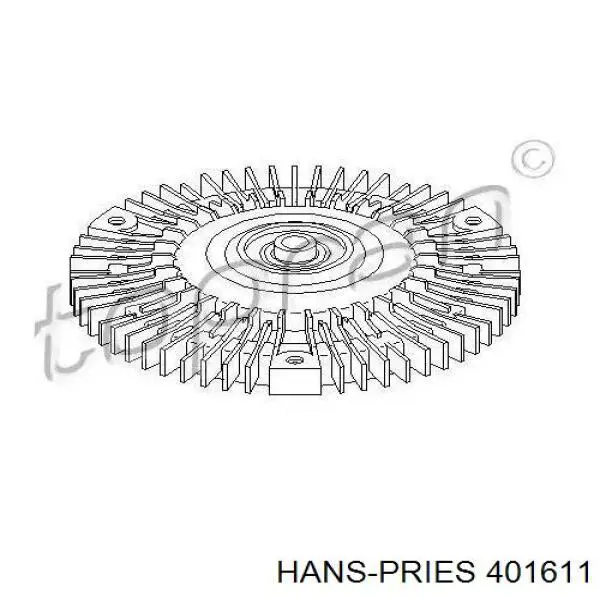 Купити 401611 Hans Pries (Topran) Муфта вязкостная системи охолодження