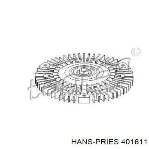 401611 Hans Pries (Topran) Гідромуфта приводу вентилятора