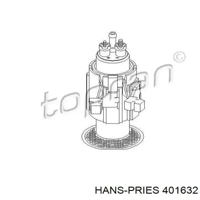 Паливний насос магістральний 401632 Hans Pries (Topran)