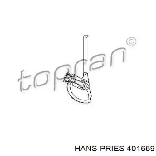 401669 Hans Pries (Topran) Механізм склопідіймача дверей передніх, правих