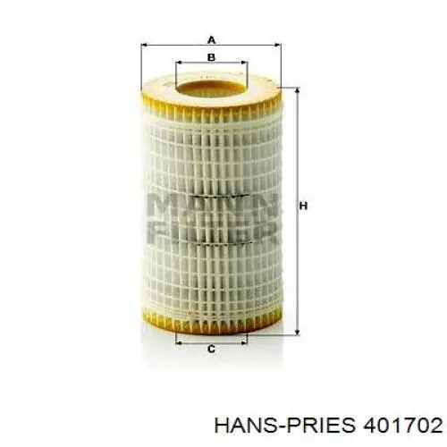 Купити 401702 Hans Pries (Topran) Втулка стабілізатора переднього, комплект