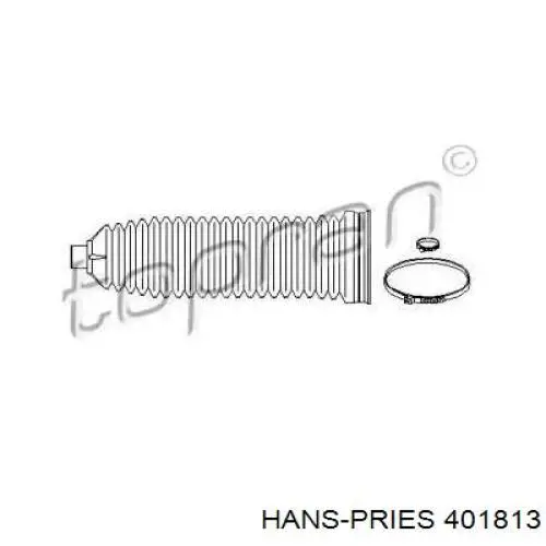 Пильник рульового механізму/рейки 401813 Hans Pries (Topran)