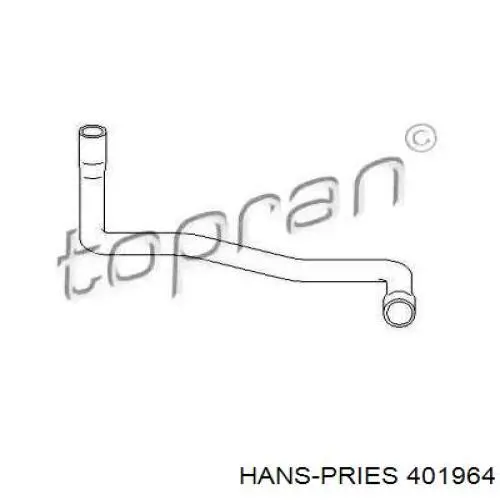Купити 401964 Hans Pries (Topran) Шланг розширювального бачка, нижній