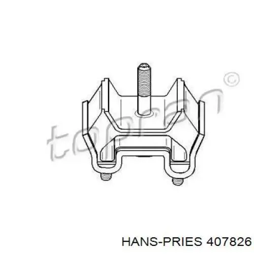 407826 Hans Pries (Topran) Подушка (опора) двигуна, ліва/права