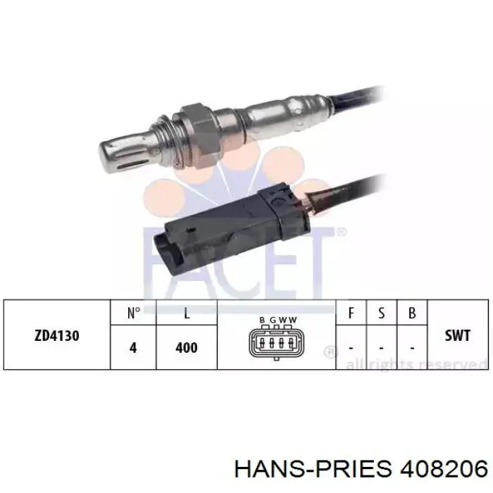 Датчик обертів колінвалу Hans Pries (Topran) 408206 ціна, від 64.85 USD