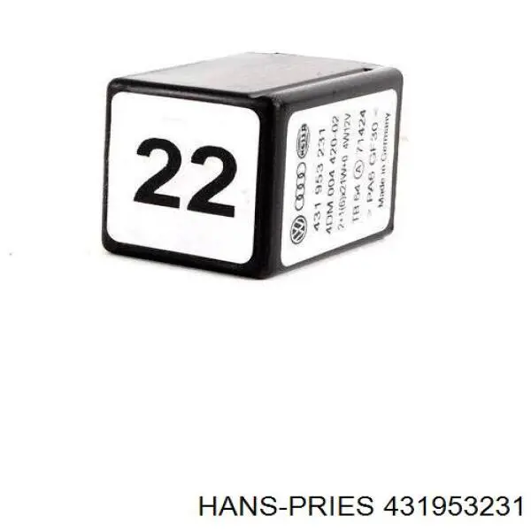 431953231 Hans Pries (Topran) Реле покажчиків поворотів