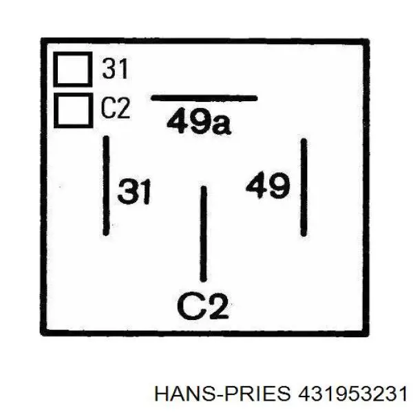 Купити 431953231 Hans Pries (Topran) Реле поворотів