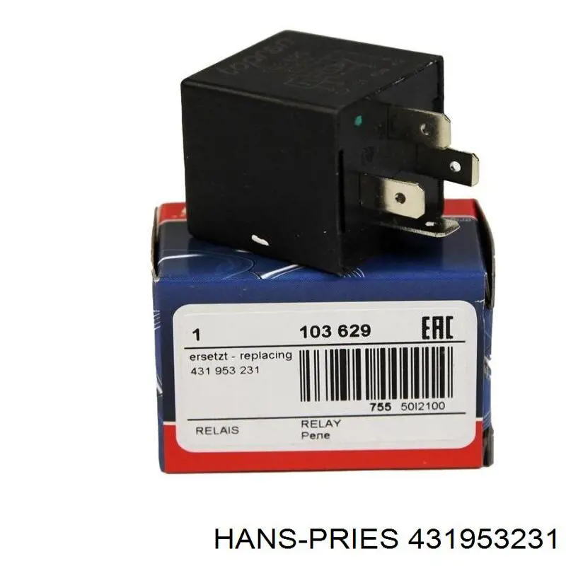 Автомобільні реле поворотів Hans Pries (Topran) 431953231 ціна, від 5.23 USD