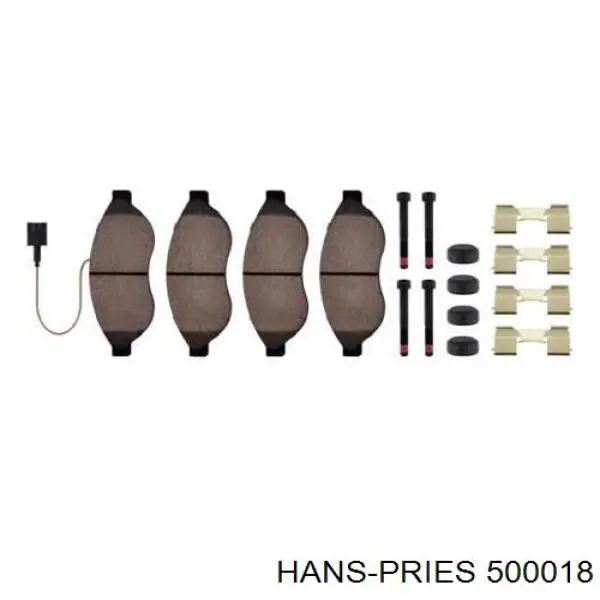 Купити 500018 Hans Pries (Topran) Сайлентблок передньої підвіски