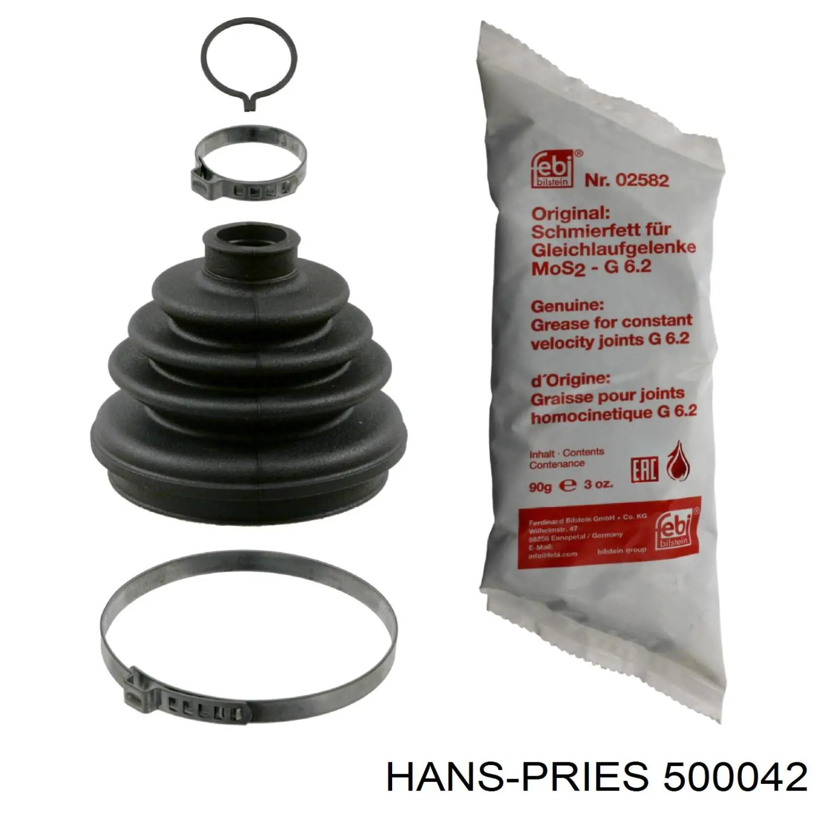 Підвісний підшипник карданного валу Hans Pries (Topran) 500042 ціна, від 14.39 USD