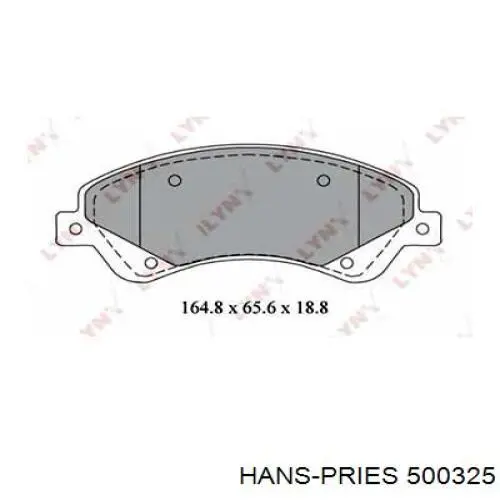 500325 Hans Pries (Topran) втулка стабілізатора заднього