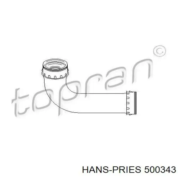 Кришка бачка радіатора Hans Pries (Topran) 500343 ціна, від 8.10 USD
