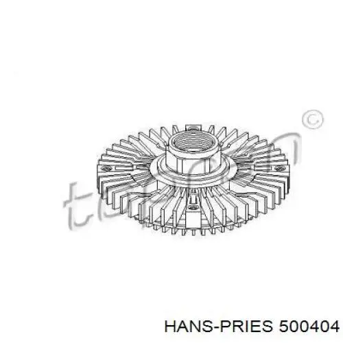 Вискомуфта, вязкостная муфта вентилятора охолодження 500404 Hans Pries (Topran)