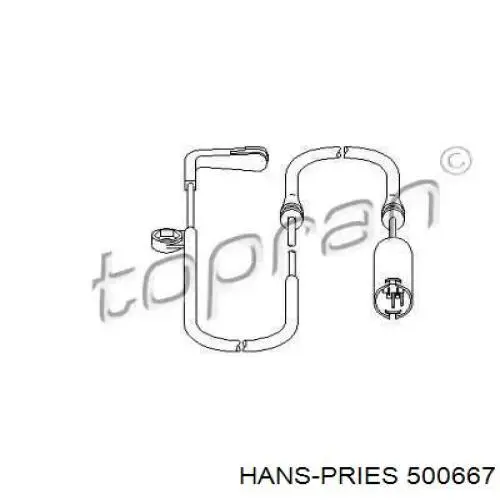 Датчик зносу гальмівних колодок, передній 500667 Hans Pries (Topran)