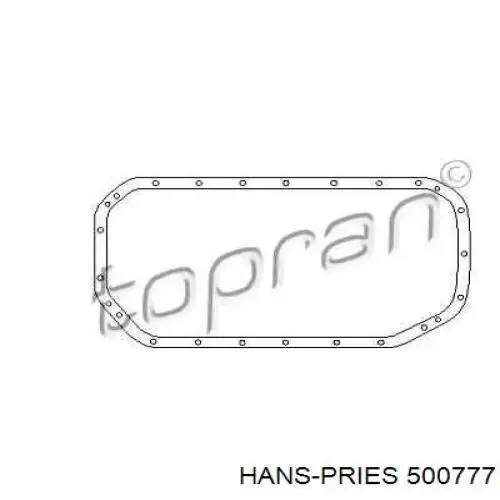 Прокладка піддону картера двигуна 500777 Hans Pries (Topran)